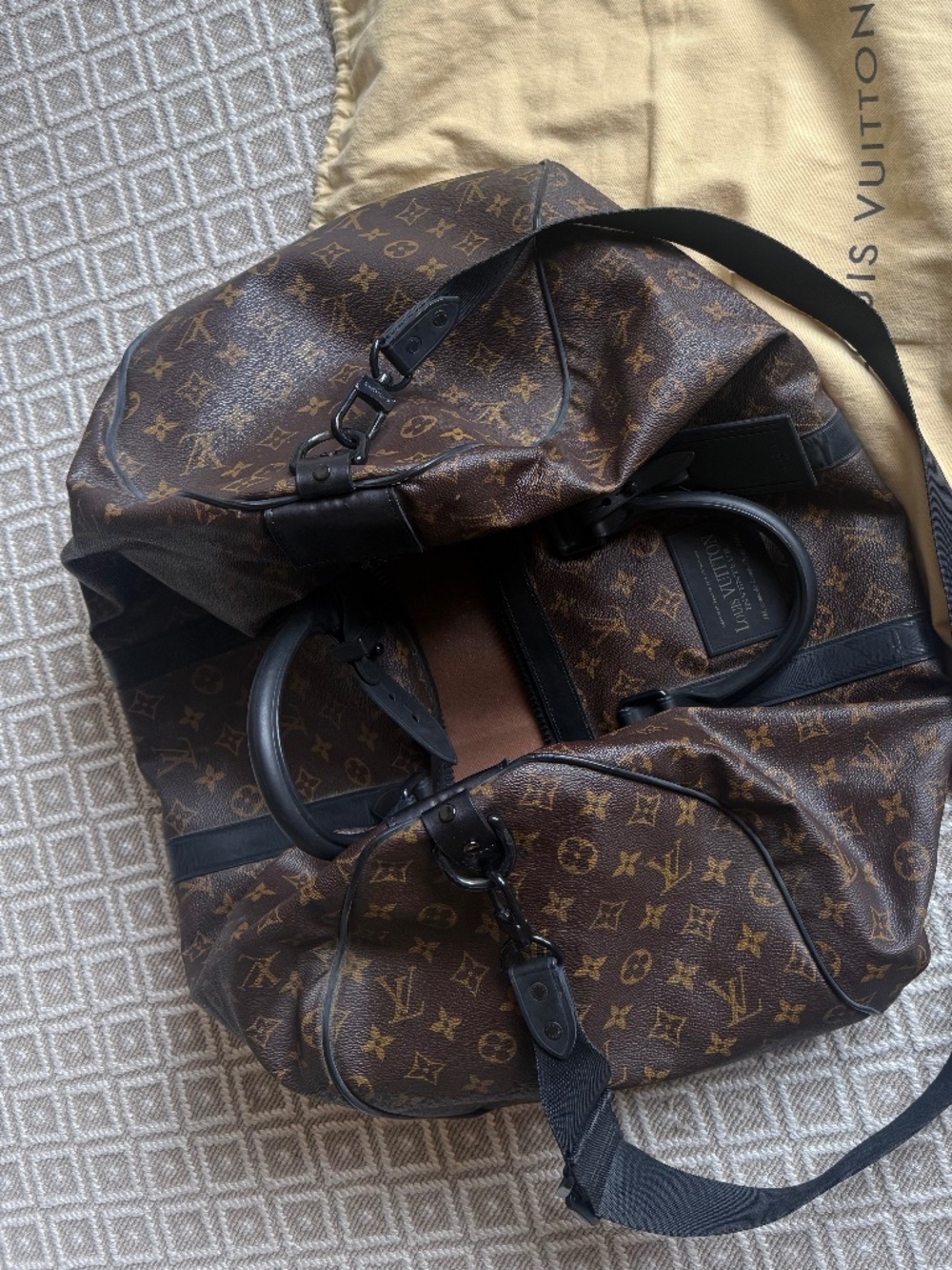 Louis Vuitton monogram duffle bag